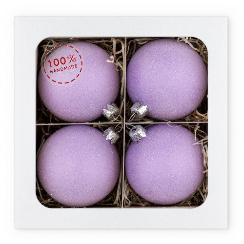 Purple loose ball 8 cm (4 pcs in pack)